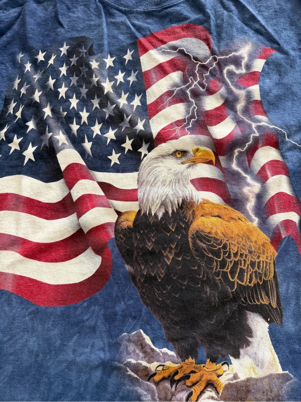 Patriotic Bald Eagle Graphic Tee - Red, White & Blue THE MOUNTAIN World Cup